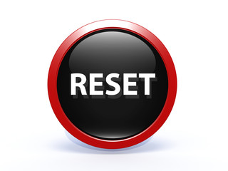 reset circular icon on white background