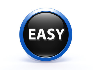 easy circular icon on white background