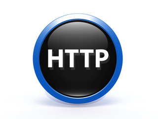 http circular icon on white background