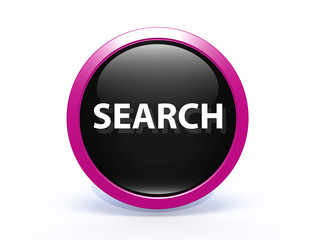 search circular icon on white background