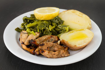 fish eggs with vegetables