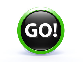go circular icon on white background