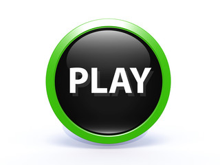 play circular icon on white background