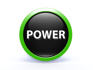 power circular icon on white background