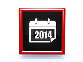 calendar square icon on white background