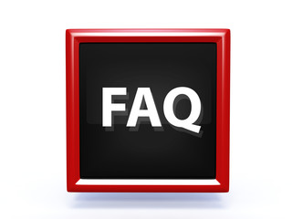 faq pointer icon on white background