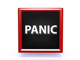 panic pointer icon on white background