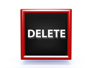delete pointer icon on white background