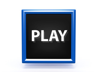 play pointer icon on white background