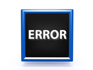 error pointer icon on white background