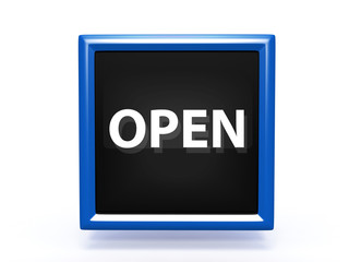 open pointer icon on white background