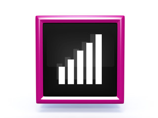 signal square icon on white background