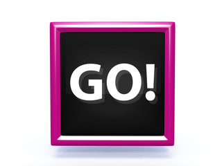 go pointer icon on white background