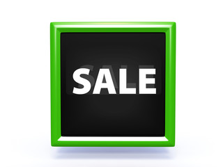 sale square icon on white background