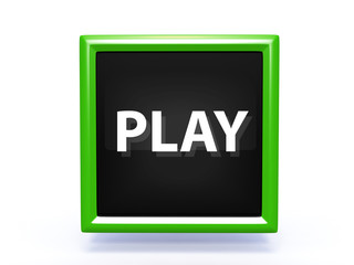play pointer icon on white background