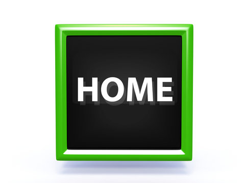 home pointer icon on white background