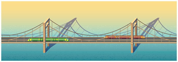 sunny railway bridge