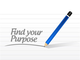 find your purpose message illustration