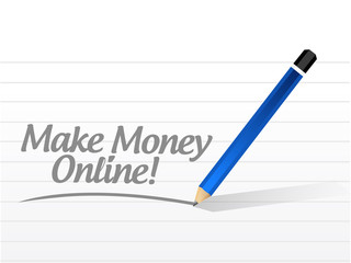 make money online message illustration