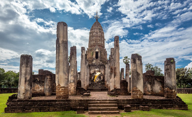 Obraz premium Si Satchanalai Historical Park in old town Sukhothai Thailand
