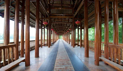 Foto auf Acrylglas Guilin Yangshuo Pagoda Temple Pathway © chuck