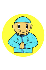 Doodle Muslim Boy