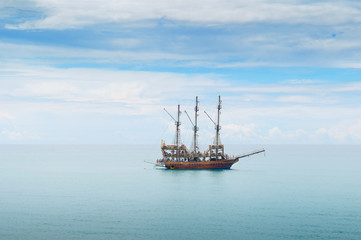 sailing boat in the sea