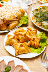 Patties stuffed with meat