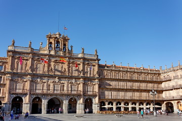 Obraz premium Ayuntamiento de Salamanca. Plaza Mayor.