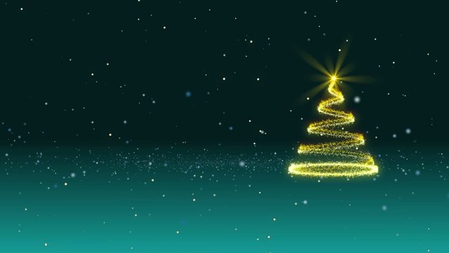 christmas tree, abstract loop motion background