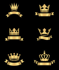 Gold Crowns and Banners