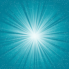 A Blue color design with a burst. lens flare.