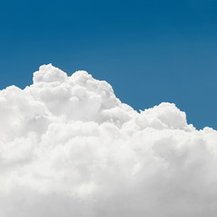 Naklejka na ściany i meble Blue sky with cumulus clouds - 1 to 1 ratio