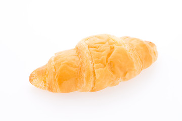 Croissant bread isolated on white background