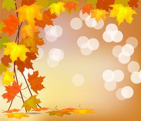 Autumn holiday postcard