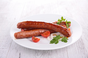 fried sausages