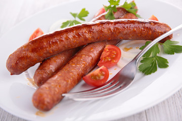 fried sausages