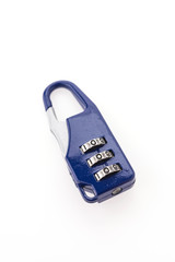 Padlock isolated on white background