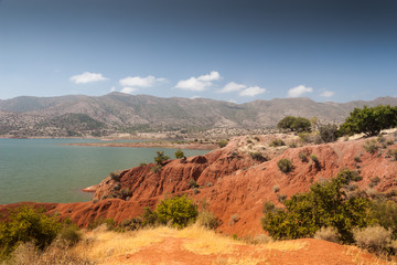Lake among the mountains, Morocco