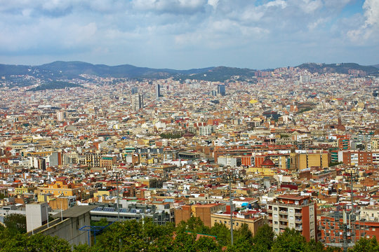 View to Barcelona.