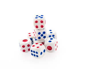 dice isolated on white background