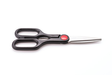 Kitchen scissor object isolated on white