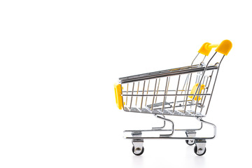 Shopping cart isolated on white background