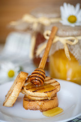 toast with honey