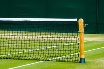 Zelfklevend Fotobehang Lawn tennis court © Thomas Dutour