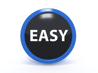 easy circular icon on white background