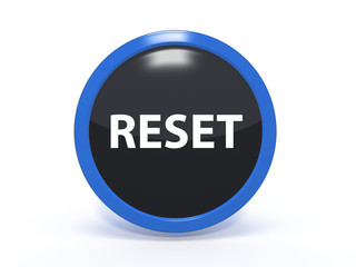 reset circular icon on white background
