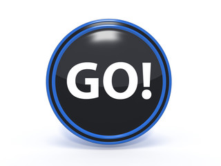 go circular icon on white background