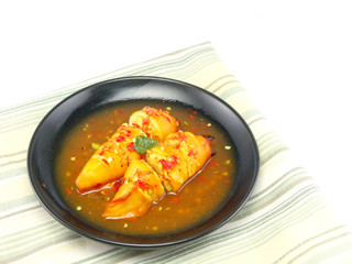 squid and spicy source