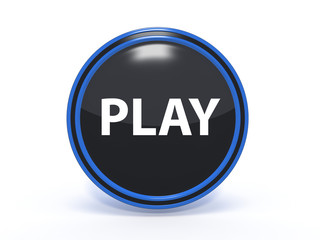 play circular icon on white background